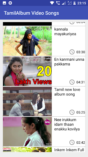 Tamil Album Video Songs Screenshot 3