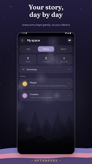 AfterFeel: Mood Journal Screenshot 3