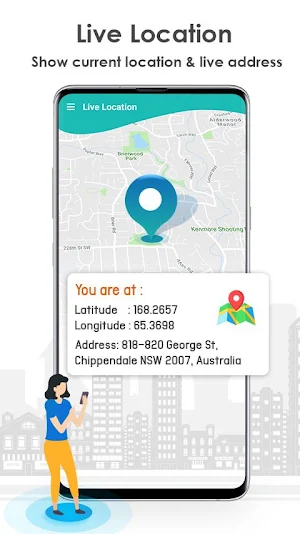 Live Mobile Location & Find Distance Screenshot 2