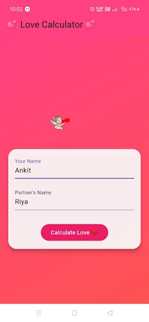Love test calculator Screenshot 1