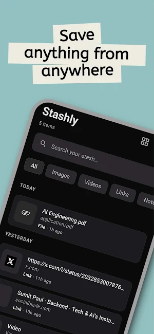 Stashly - Save Anything Screenshot 0
