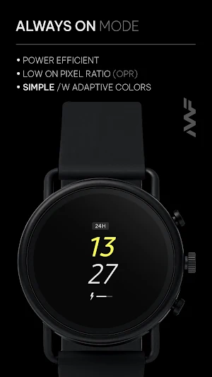 Awf Sporty Digital - watchface Screenshot 3