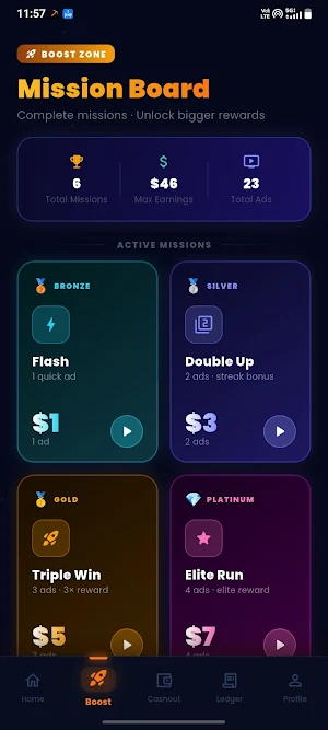 Watch Ads Earn Real Money Screenshot 1