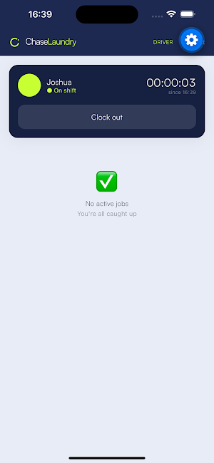ChaseLaundry Driver Screenshot 2