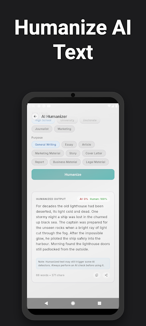 GPTZero : AI Detect & Humanize Screenshot 2