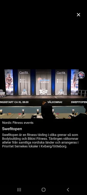 Nordic Fitness Events Screenshot 1