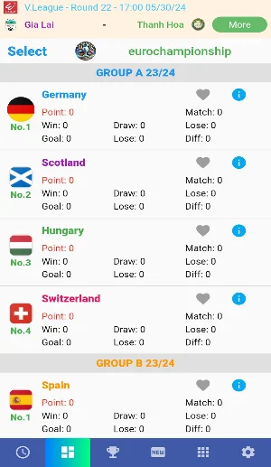 Euro Championship Matches 2024 Screenshot 1