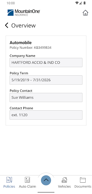 MountainOne Insurance Online Screenshot 3