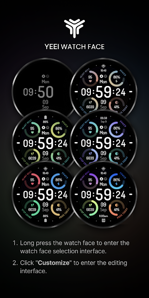 Colorful spin: Watch Face Screenshot 1