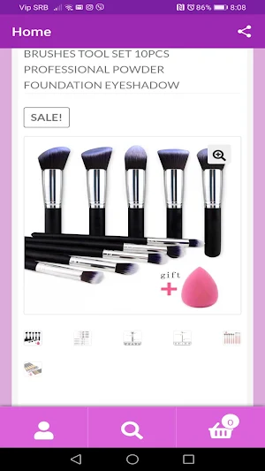 Makeup Shopping App Screenshot 2