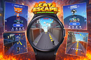 Cat Escape: Endless Runner Screenshot 1