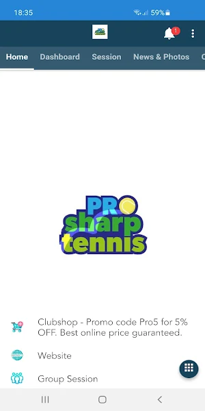 Pro Sharp Tennis Screenshot 0