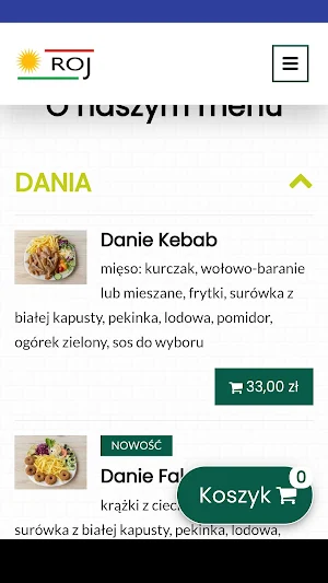 Roj Kebab Grill & Falafel Screenshot 1