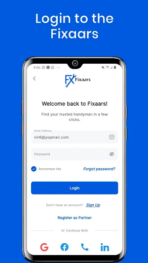 Fixaars for Service Seekers Screenshot 0