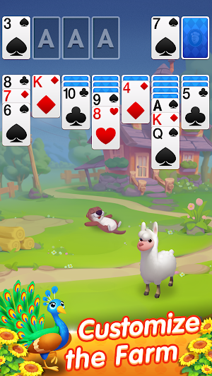 Solitaire - Farm Animals Screenshot 3