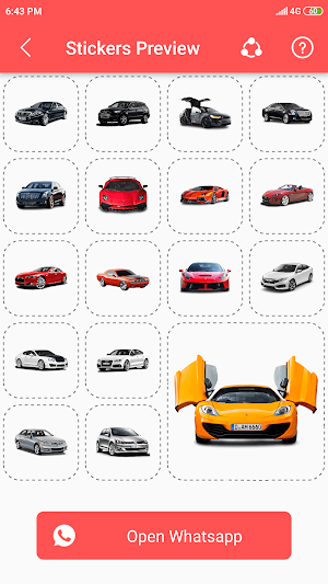 Car And Bike Stickers For Whatsapp Screenshot 1