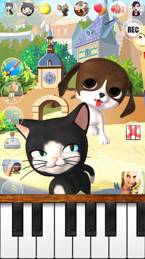 Talking Cat and Dog Kids Games Screenshot 2