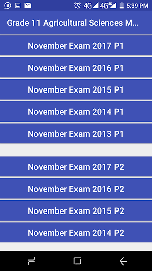 Grade 11 Agricultural Sciences Mobile Application Screenshot 1
