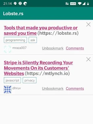 Lobster Reader Screenshot 0