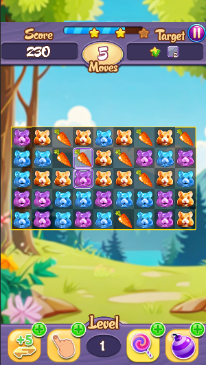 Jelly Hamster Garden Combos Screenshot 2