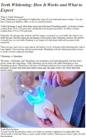 Teeth whitening Tutorial Screenshot 0