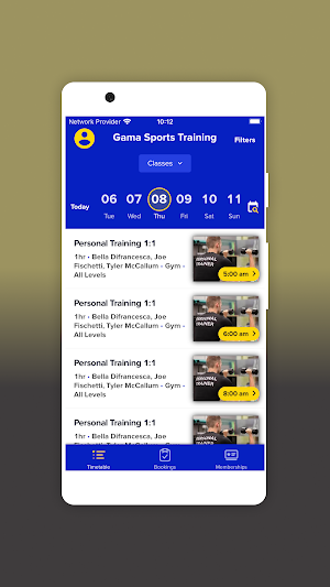 GAMA Sports Training Screenshot 1