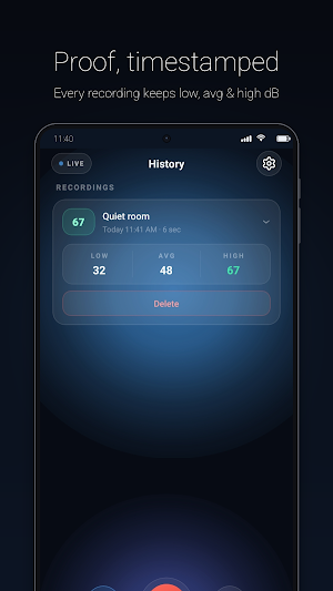 Din: Decibel & Sound Meter Screenshot 3