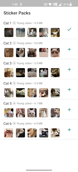 Cat Animated Stickers Screenshot 0