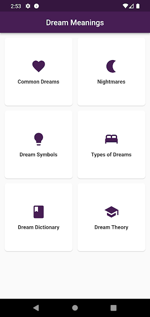 Dream Meanings - Dictionary Screenshot 0