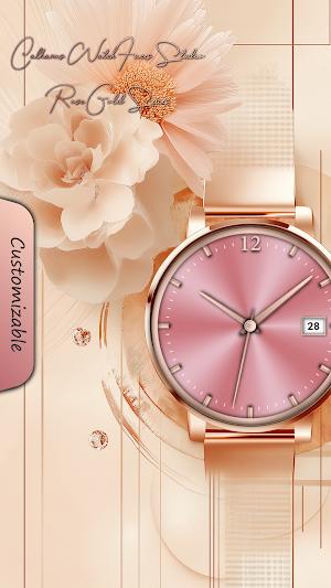 CWF017 Rose Gold Watch Face Screenshot 2