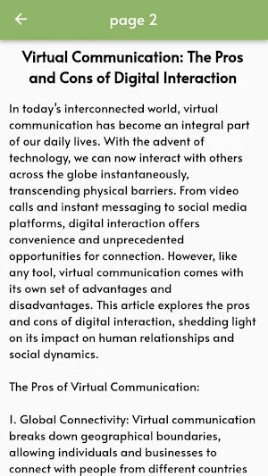 Tech on Human Interaction Screenshot 3