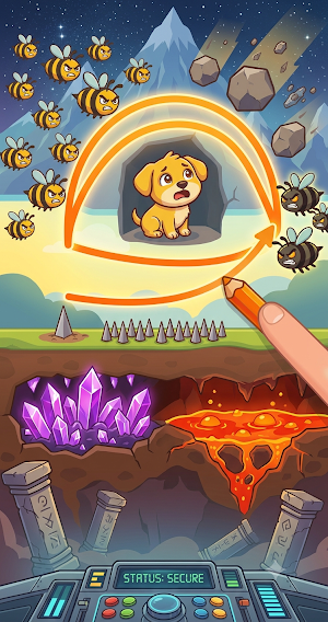 Draw Puzzle : Save Pet Screenshot 0