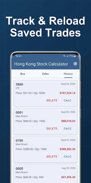 Hong Kong Stock Calculator Screenshot 2