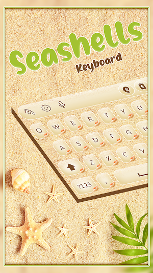 Sea Shells Keyboard Screenshot 1