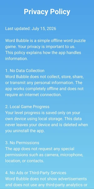 Word Bubble Screenshot 3