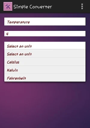 Simple Unit Converter Screenshot 1