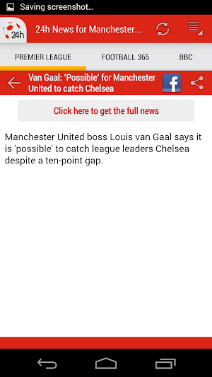 24h News for Man. United Screenshot 2