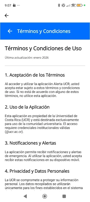 Alertas UCR Screenshot 2