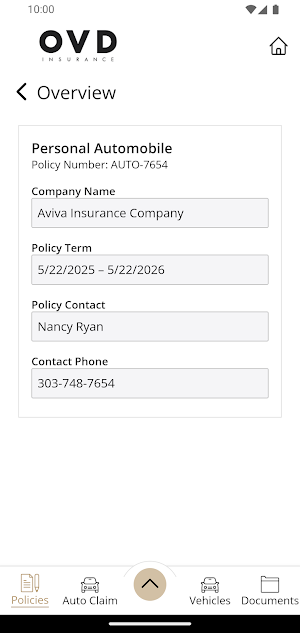 OVD Insurance Screenshot 3