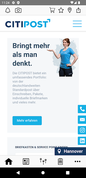 CITIPOST Hannover Screenshot 1
