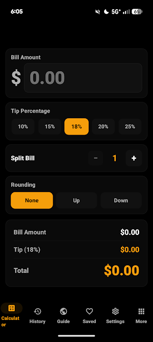 Tip Calculator Screenshot 0