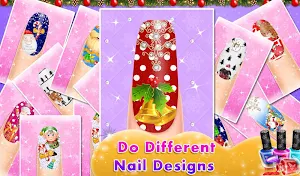 Christmas Nail Art Salon : Nail Designs Game Screenshot 1
