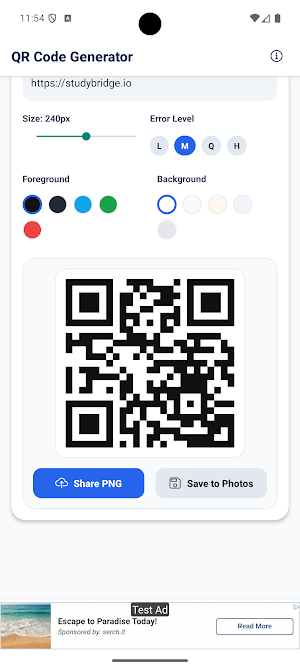 QR Code Generator Screenshot 2