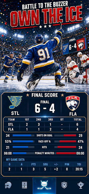 Hockey Rising Star: Career Sim Screenshot 0