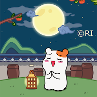 카카오톡 테마 - 에비츄_해피 추석 보내츄