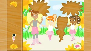 Fairy Ballerina Puzzles Golden Screenshot 3