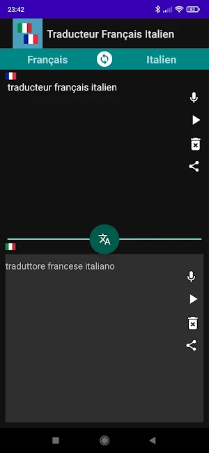 French Italian Translator Screenshot 0