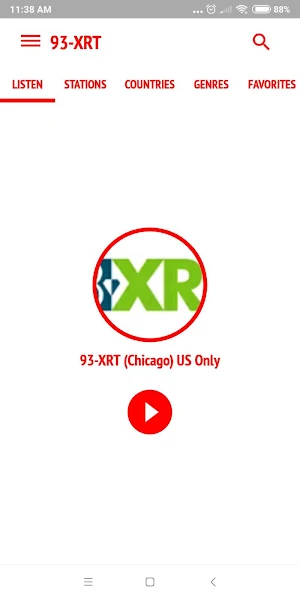 WXRT Radio Chicago 93.1 Screenshot 0