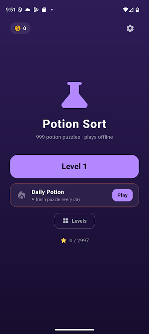 Potion Sort: Color Puzzle 999 Screenshot 0