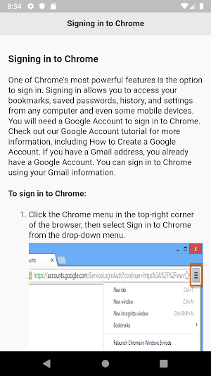 Tutorials for Web Browser Screenshot 2